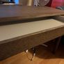 IKEA Tonstad dark oak veneer desk with drawer Image 2