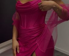Hot Pink Debs/TY Ball dress
