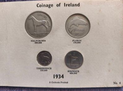 Coinage of Ireland 1934 Year Set