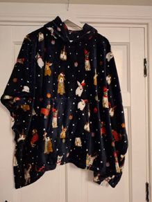 M&S Christmas Animal Poncho