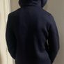 Navy/black zip hoodie coat Image 2