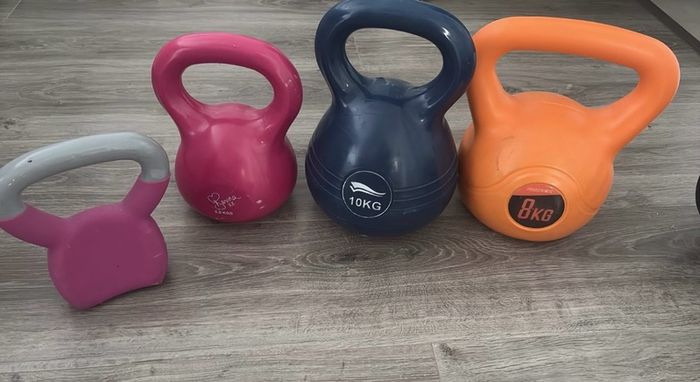 set of kettlebells