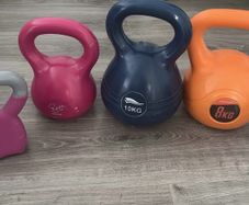set of kettlebells