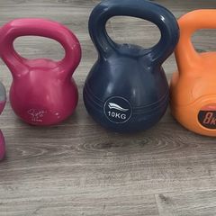 set of kettlebells