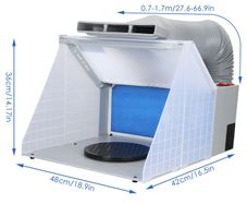 BRAND NEW Model Coloring Sturdy Spray Booth Exhaust Fan Baking Paint Sealing Exhaust Fan Suction Spray Paint Box Workbench AC100-240V