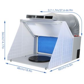 BRAND NEW Model Coloring Sturdy Spray Booth Exhaust Fan Baking Paint Sealing Exhaust Fan Suction Spray Paint Box Workbench AC100-240V