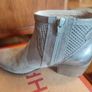 Grey suede leather ankle  boots size 5 Image 6
