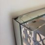 Tall Bevelled Mirror with Mirrored Frame Originally 399  Damaged Image 2