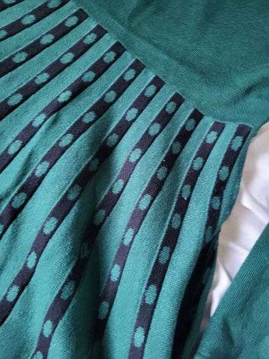 Jumper dress dark green M turtle neck