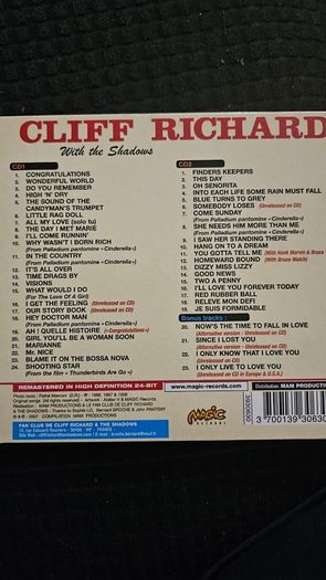Cliff Richard. Congratulations To Cliff. 2 CD.