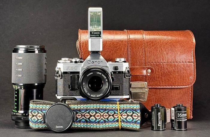 Canon AE 1  camera kit.