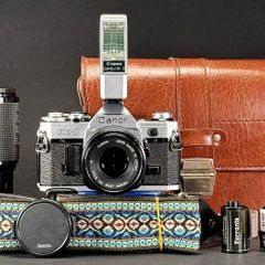 Canon AE 1  camera kit.