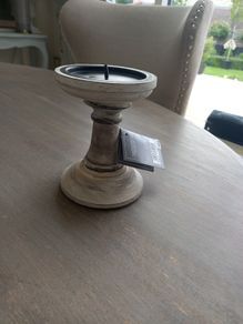 Last pair of wooden candlesticks