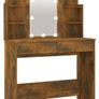 Dressing Table With Led Concrete Grey 96x40x142 Cm Multiple Colours Available (free Postage) Image 2
