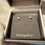 silver star earrings Image 2