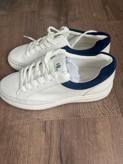 New Ralph Lauren white Hailey sneakers