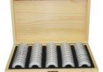 0541 50 Coin Storage Wooden Box