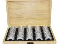 main image for ad 0541 50 Coin Storage Wooden Box