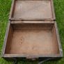 Vintage Suitcase from the 1940s, Wooden Travel Case Image 5