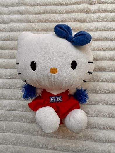 Hello Kitty Cheerleader Plush Soft Sanrio Sega Prize Europe approx. 23 cm. Used Please see photos