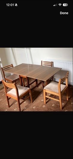 Mid century chairs x4