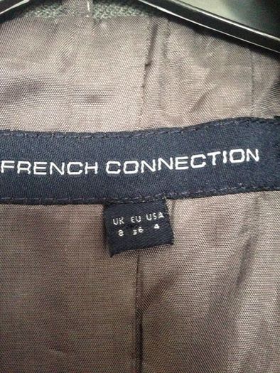 Grey French Connection military style coat