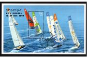 2009 Ireland Stampa Public Souvenir overprinting Volvo Ocean Race Commemorative Stamp Miniature Sheet with show cancel of the 16th October 2009