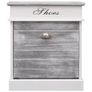 Shoe Cabinet Grey 50x28x58 cm Paulownia Wood Image 8