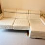 Cream Sofa Leather Image 3