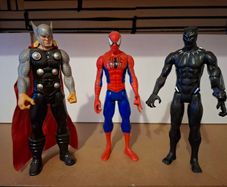 Thor Spiderman & Black Panther (12inch)