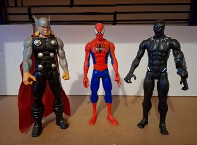 Thor Spiderman & Black Panther (12inch)