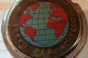 vintage I P A car badge approximately 1929
