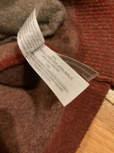 Ladies Massimo Dutti Zipped Wool and Cashmere Top Size L