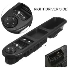 Right Side Driver Window Control Switch Button Power Window Switch for Peugeot 207 Citroen C3 6554QC Front Master Window Control Switch Button