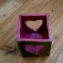 Handmade Ceramic Candle Holder - Heart Glow Design Image 9