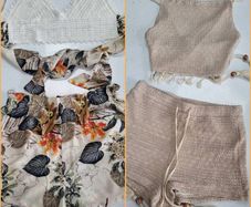 SHEIN Shorts and Bralet Co-Ords x 2 sets - Sz M (Fit 8 UK)