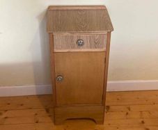 Compact Bedside Table, Storage Drawer & Cabinet | Clean & Sturdy