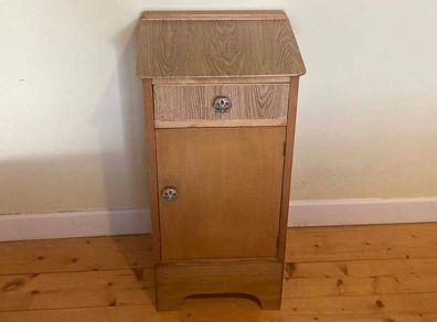 Compact Bedside Table, Storage Drawer & Cabinet | Clean & Sturdy