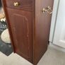 Wooden and brass fireplace fuel  storage box Image 3