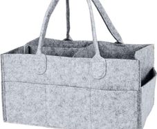Foldable Baby Diaper Caddy Organiser, Portable Nursery Storage Basket Bin with Changeable Compartments (FREE POSTAGE)