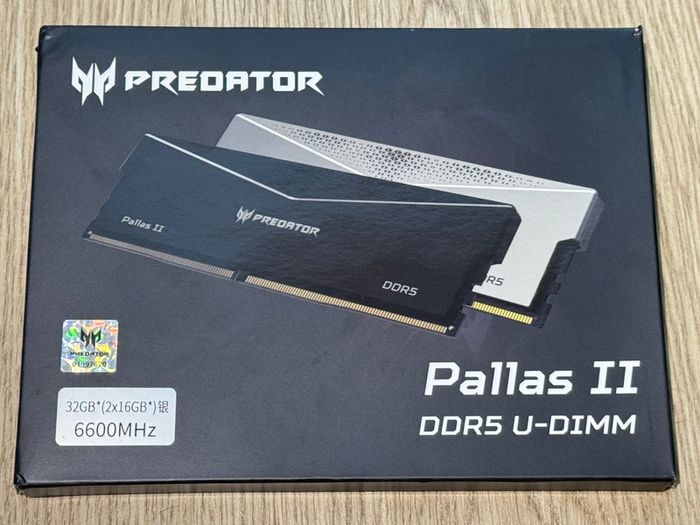 32gb (16gbx2) Ddr5 Ram Acer Predator 6600mhz Cl34