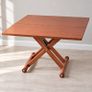 Solid Wood Convertible Coffee & Dining Table Height Adjustable Image 4
