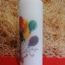 Happy birthday to you gift candle baloons dog pillar candle Image 3
