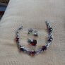 Sterling Silver with Rubies. 3 pieces Image 5