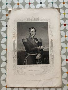 Antique Print Admiral Hamelin