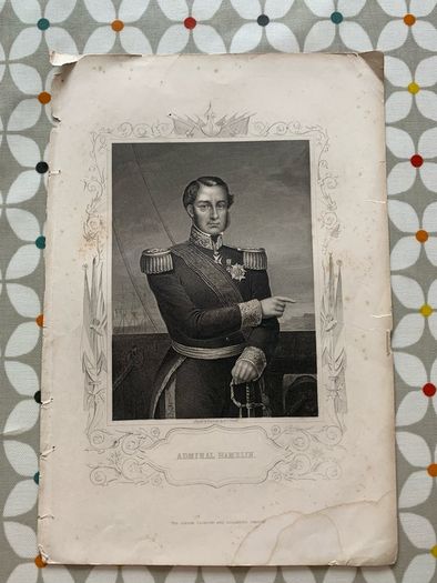 Antique Print Admiral Hamelin