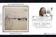 1982 Great Britain Benham Silke Cover showing  180th Anniversary of the Discovery of Port Lincoln, Australia tying 19 1/2p Admiral Blake and Triumph commemorative stamp
