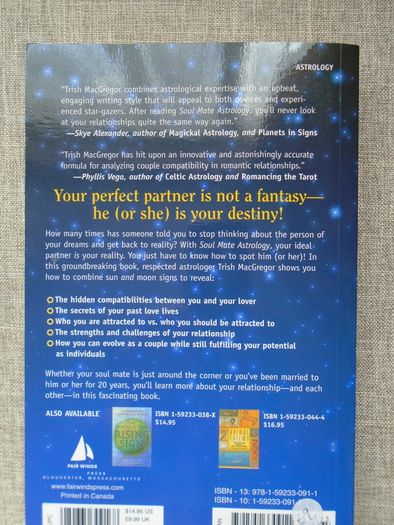 Soul Mate astrology. Paperback book, Books, non fiction,Astrology