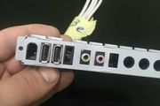 external microphone, headphone and USB connectors
