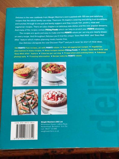 Weight Watchers Delicious cookbook
